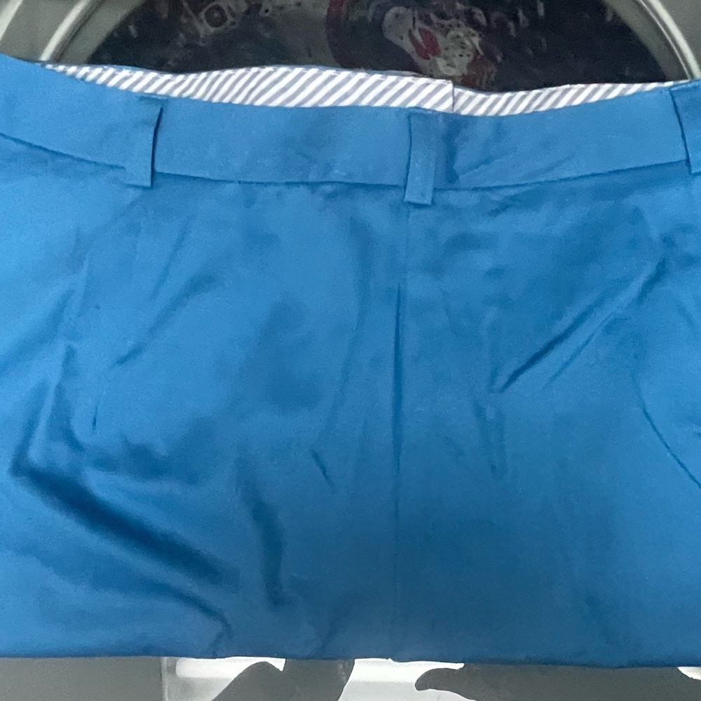 Kim Rogers 2 Pocket Bright Blue High Waisted Shorts - Picture 2 of 9